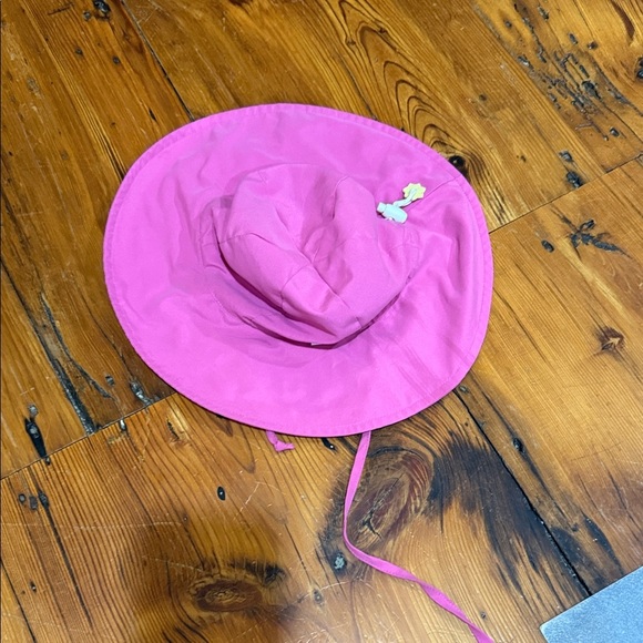 I Play Toddler Pink Sun Hat with ties size 2 to 4 years - Picture 1 of 7